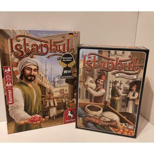 Istanbul Board Game + Mocha Baksheesh Expand 2014 Pegasus Spiele AEG Complete